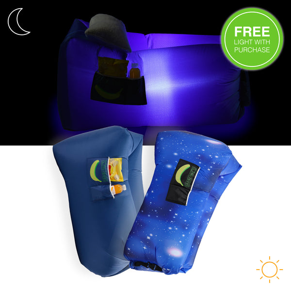 Glow-Nana Light-Up Mini Air Lounger (Deep Space)