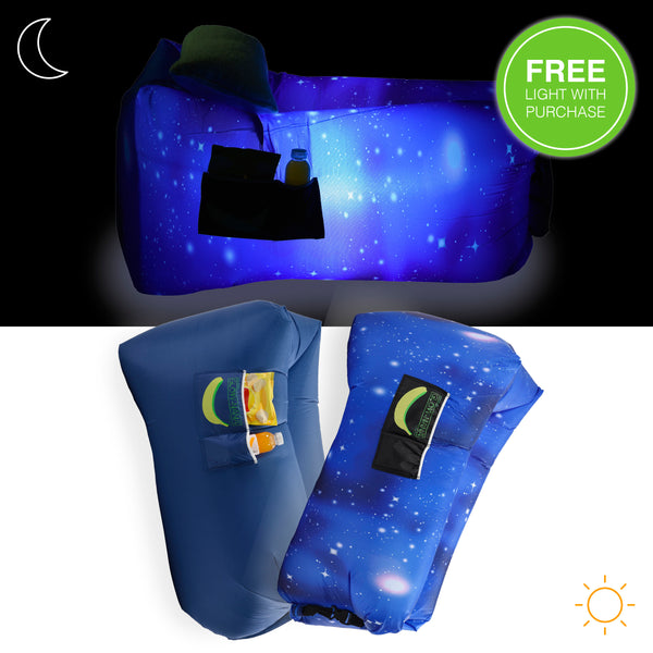 Glow-Nana Light-Up Mini Air Lounger (Galaxy)